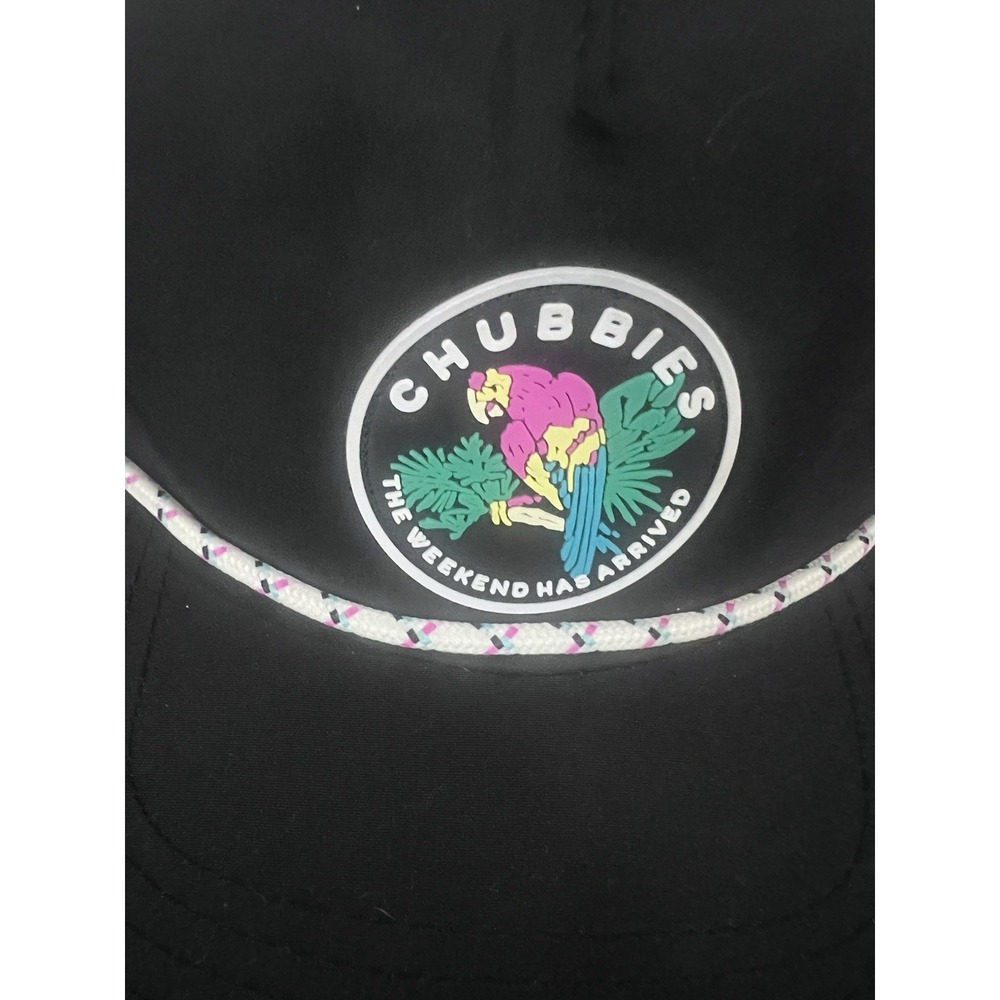 Chubbies Snapback Hat The‎ Weekend Has Arrived Rope Blue Patch Nylon Cap Parrot